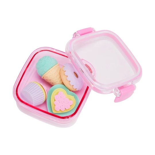 4 Pack 3D Erasers - Assorted