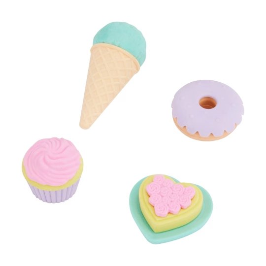 4 Pack 3D Erasers - Assorted