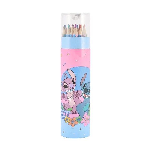24 Pack Disney Lilo & Stitch Pencils Cylinder