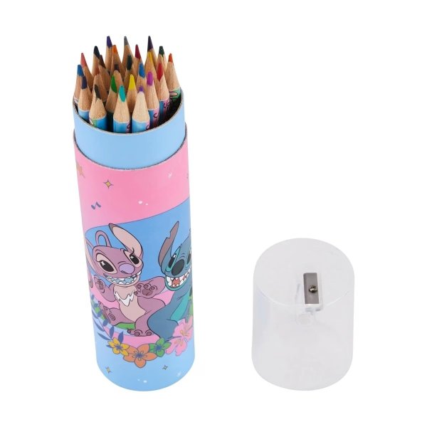 24 Pack Disney Lilo & Stitch Pencils Cylinder