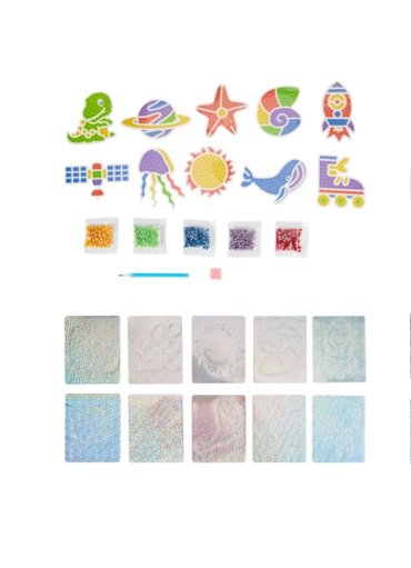 38 Piece Make Your Own Gem Art Stickers - Blue