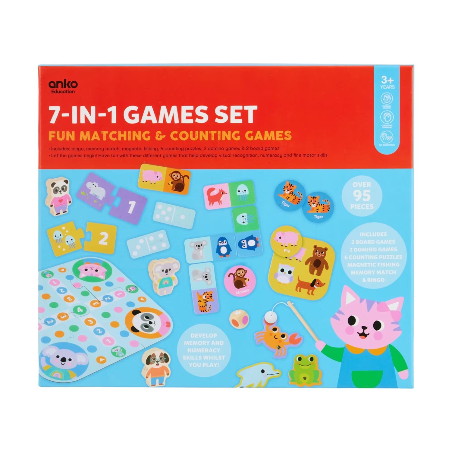95 Piece 7-in-1 Games Set
