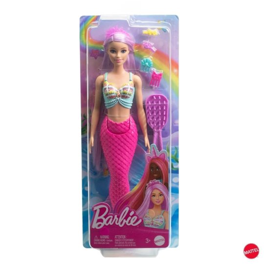 Barbie Mermaid Doll with Long Fantasy Hair and Accessories Playset